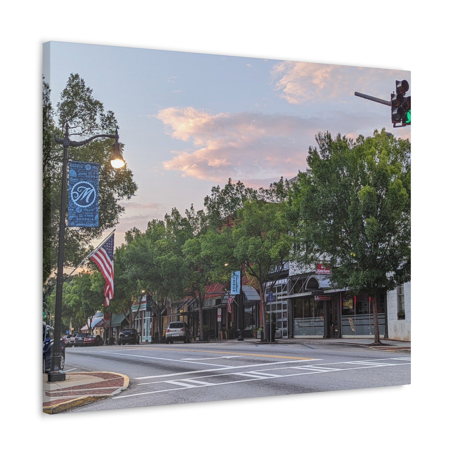 Monroe GA Wall Art Canvas July