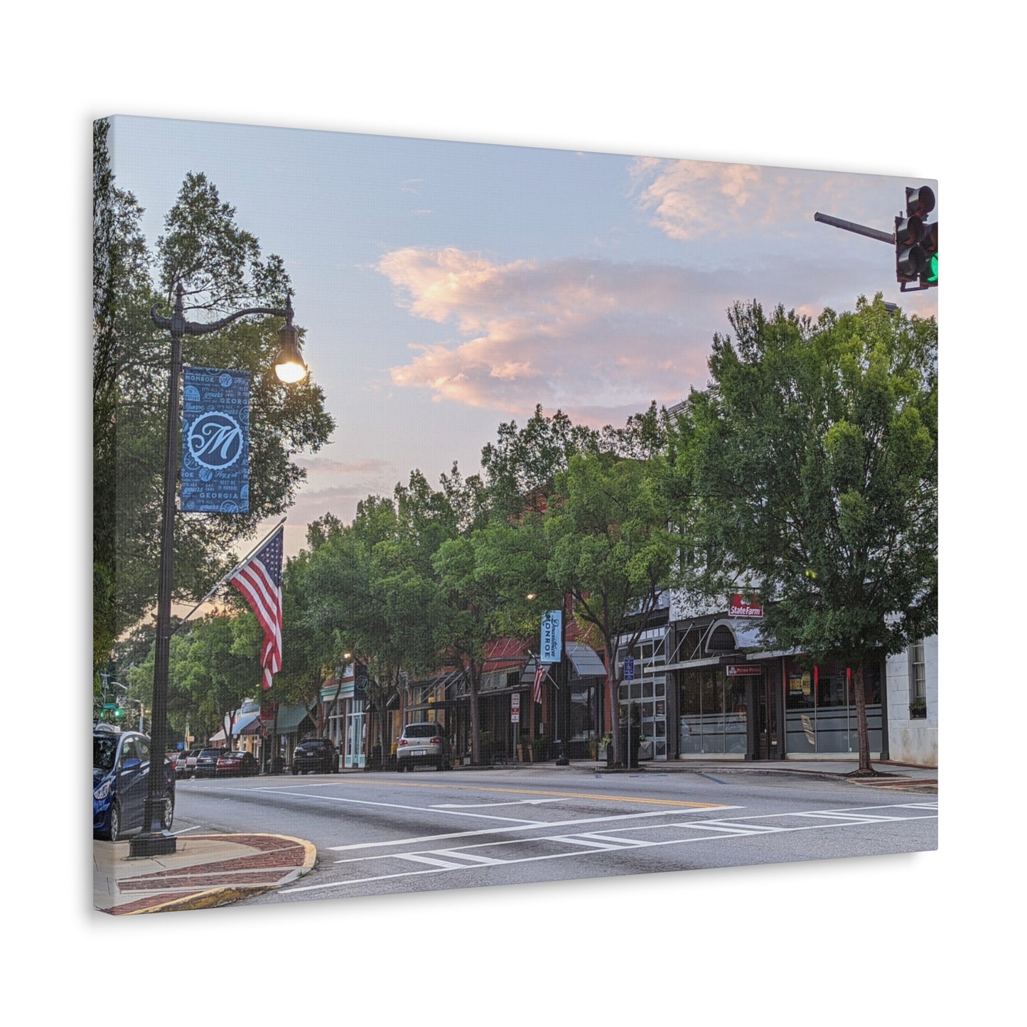 Monroe GA Wall Art Canvas July