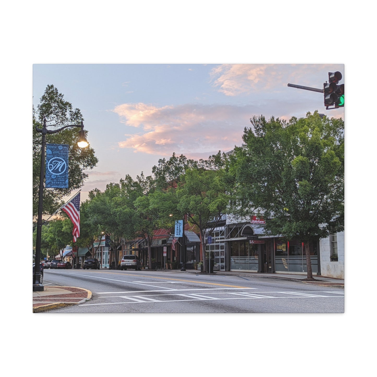 Monroe GA Wall Art Canvas July