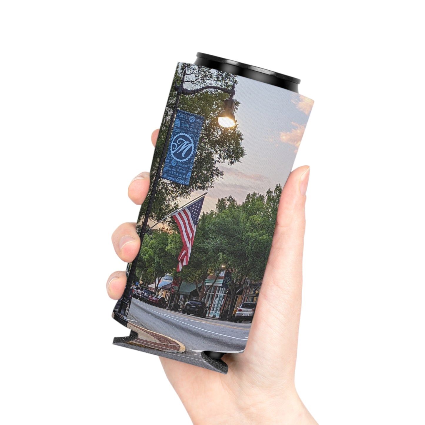 Monroe GA Can Cooler July - Regular or Slim