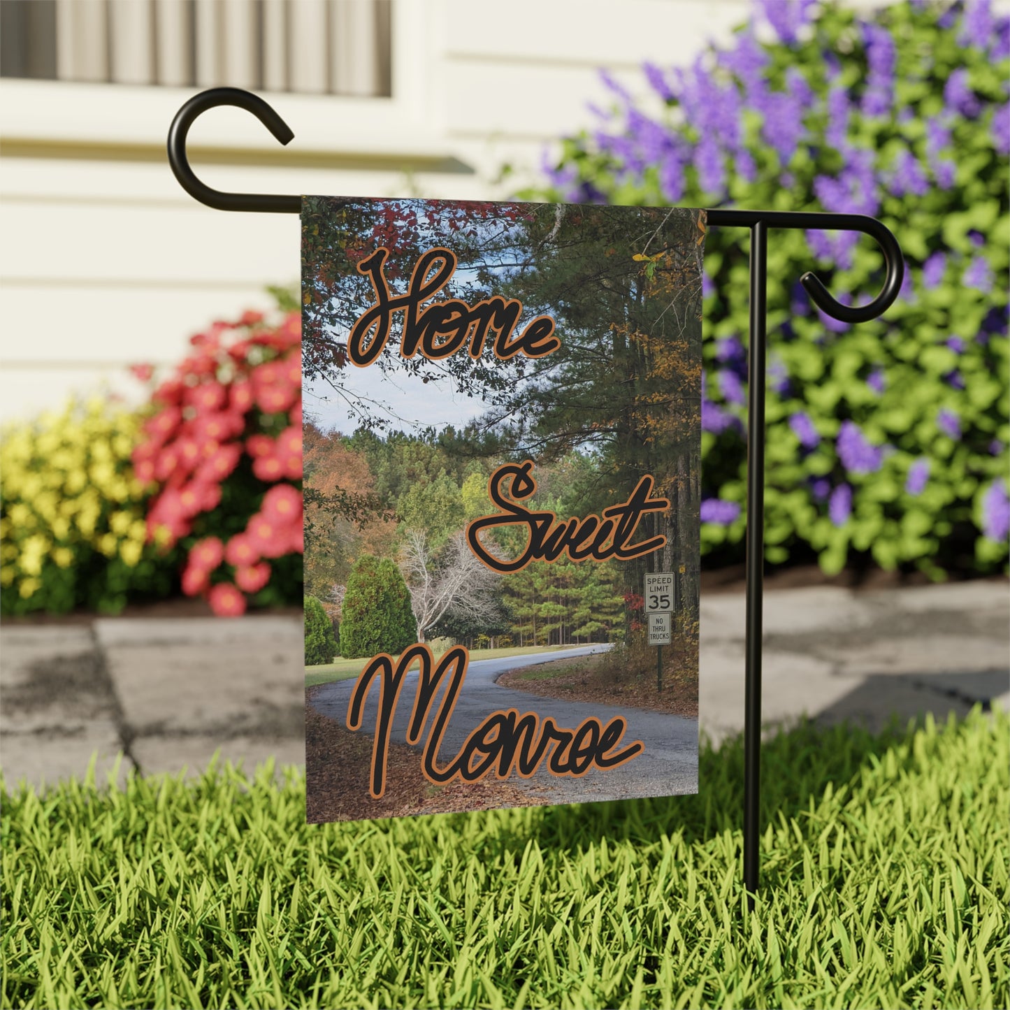 Monroe GA Garden Banner October - "Home Sweet Monroe"