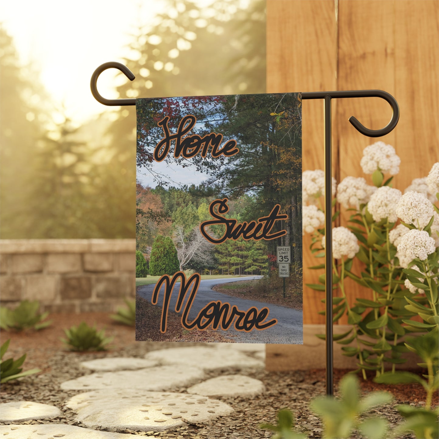 Monroe GA Garden Banner October - "Home Sweet Monroe"